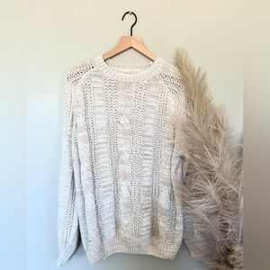 Cozy Cream Knit Sweater